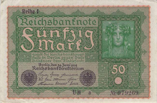 50 Mark 1919 ro.62a UM